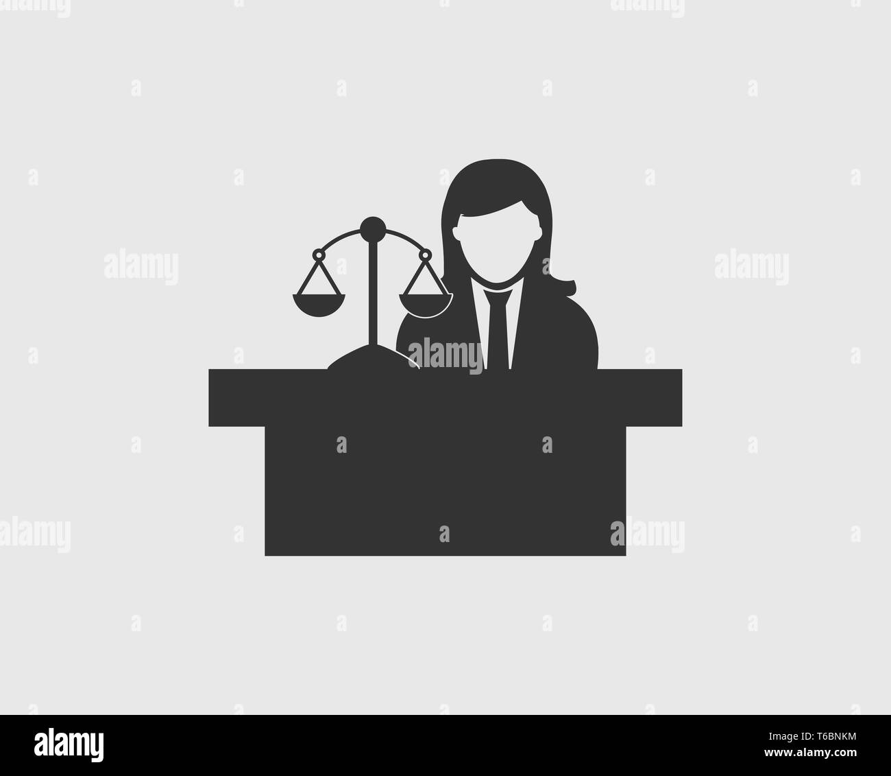 Male Judge Icon with hammer symbol Stock Vector Image & Art - Alamy