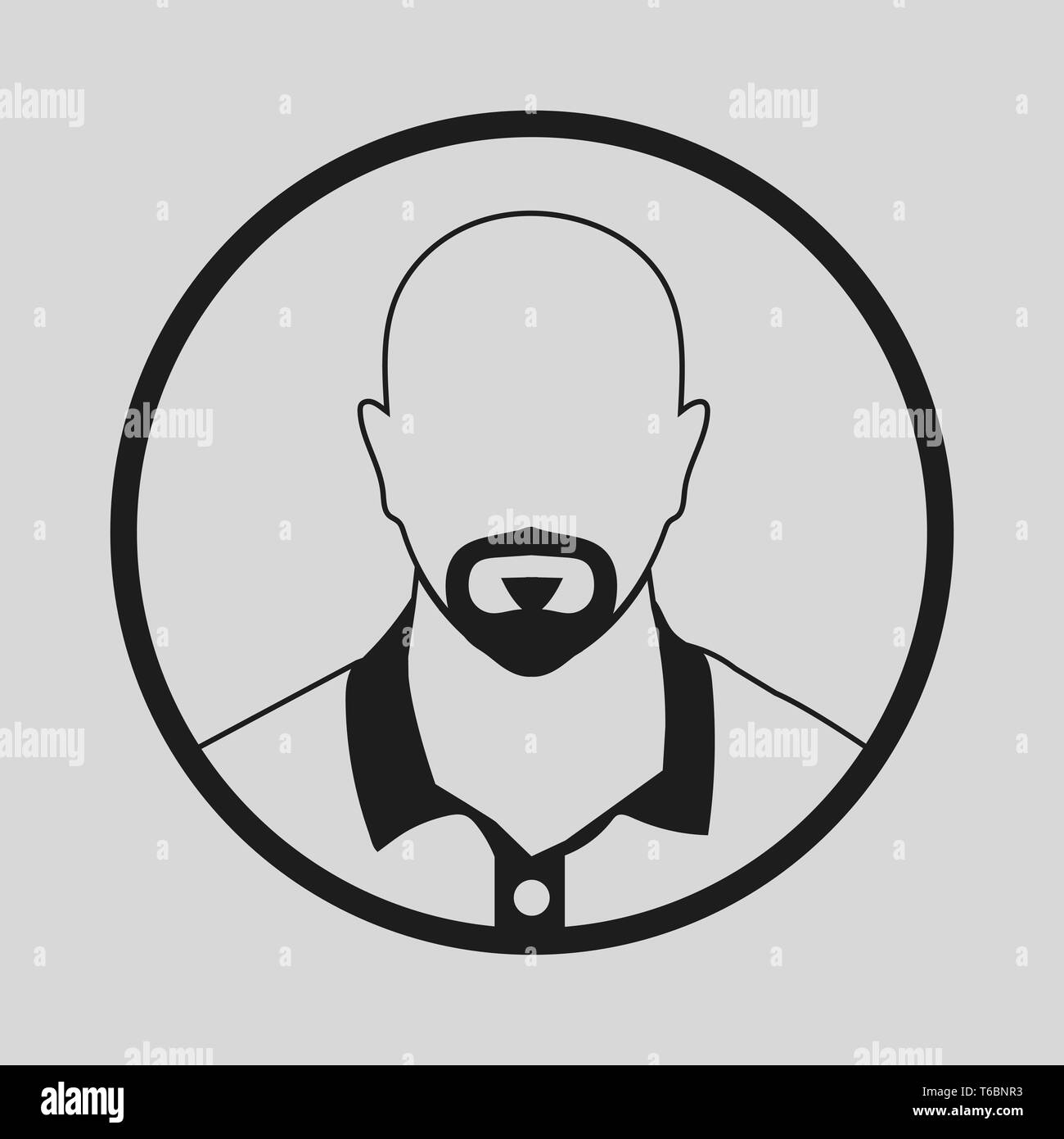 Man Icon on gray background Stock Vector Image & Art - Alamy