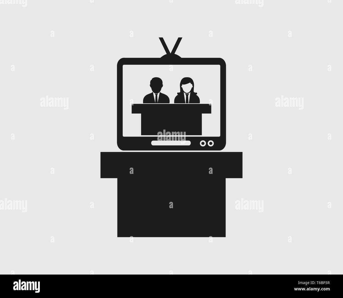 News reader studio Stock Vector Images Alamy