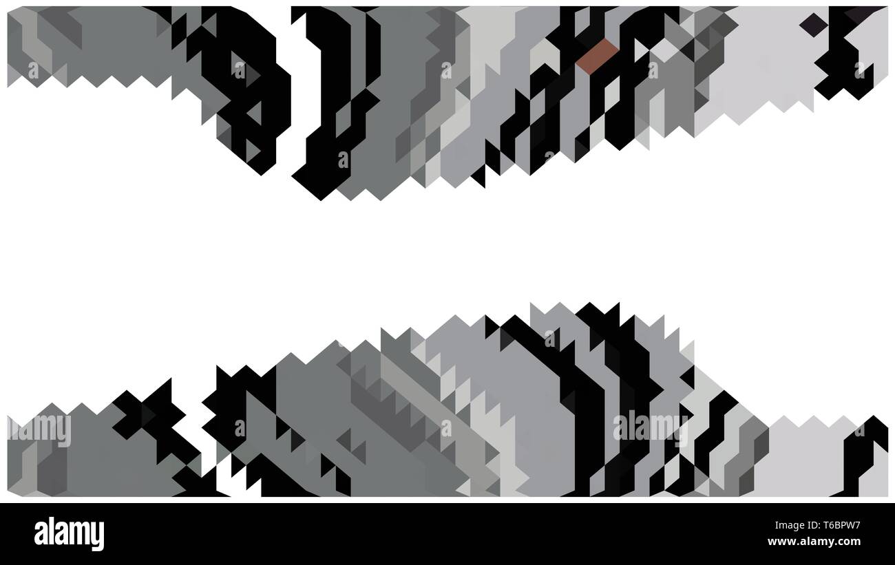 Cube pixel pattern set hi-res stock photography and images - Alamy