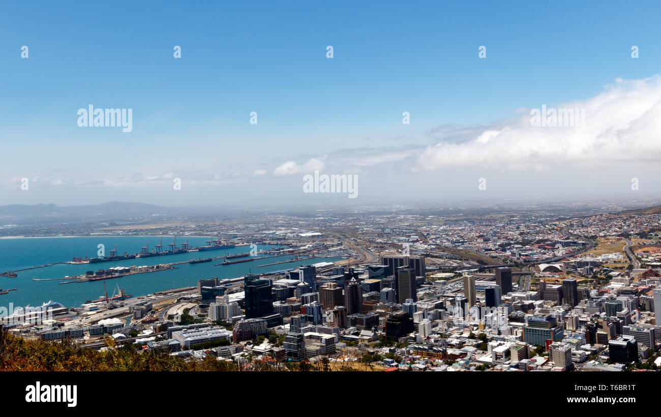 The view from signal hill Cape Town Stock Photo
