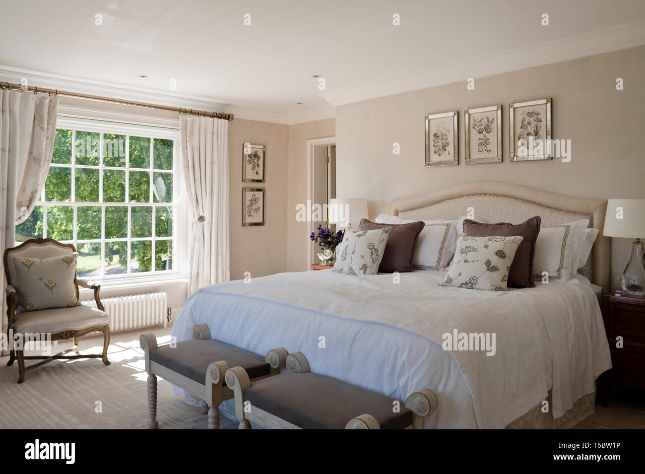 Georgian Style Bedroom Stock Photo 244894210 Alamy