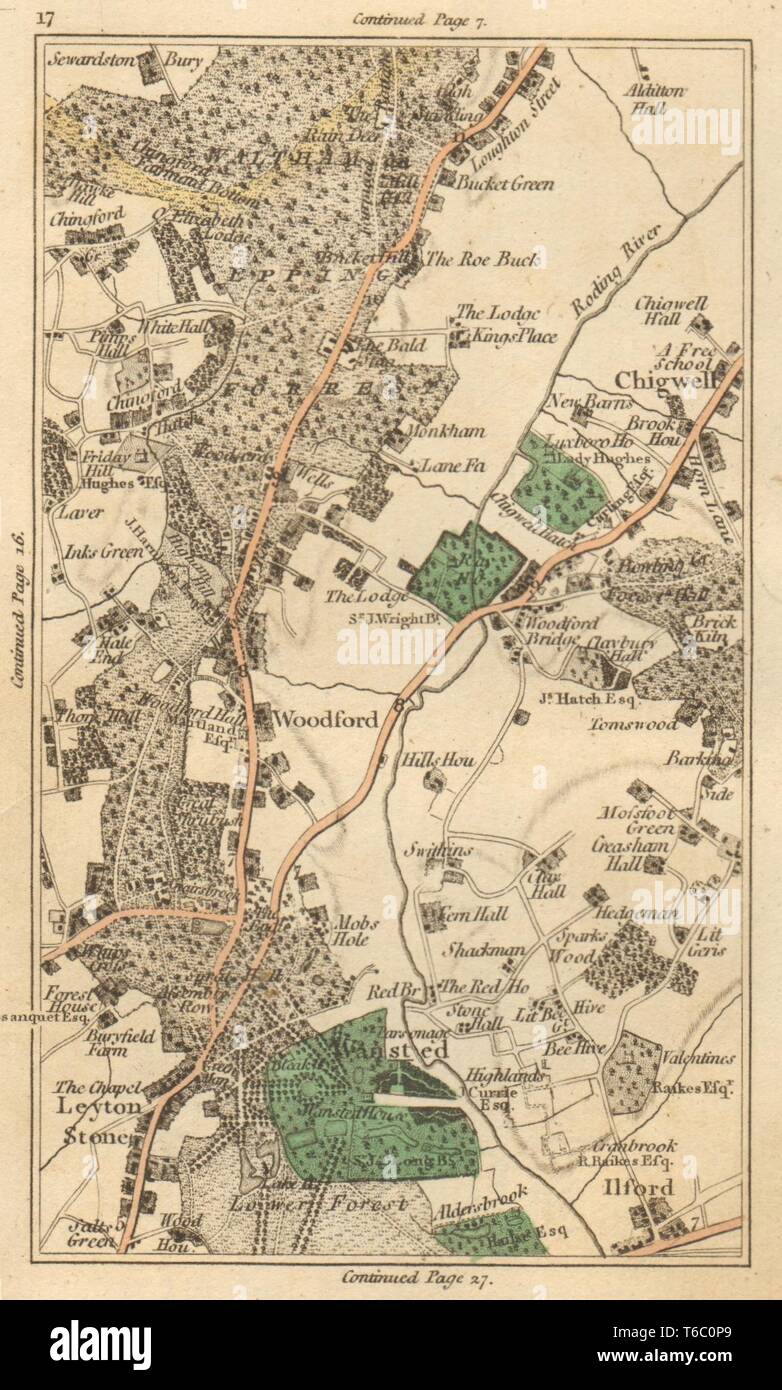 Chingford london map hires stock photography and images Alamy