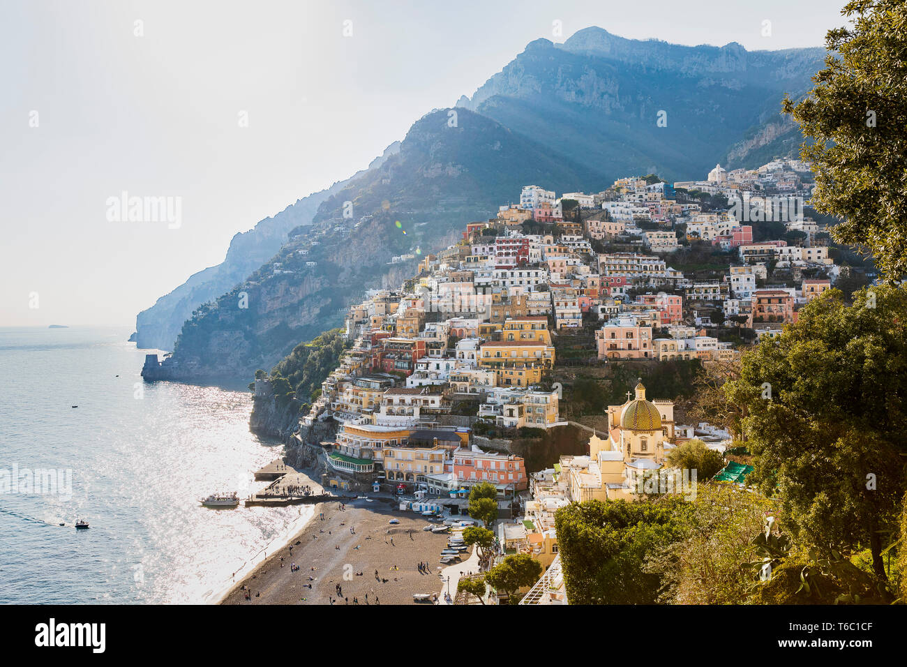 The Town of Positano, Italy Stock Photo