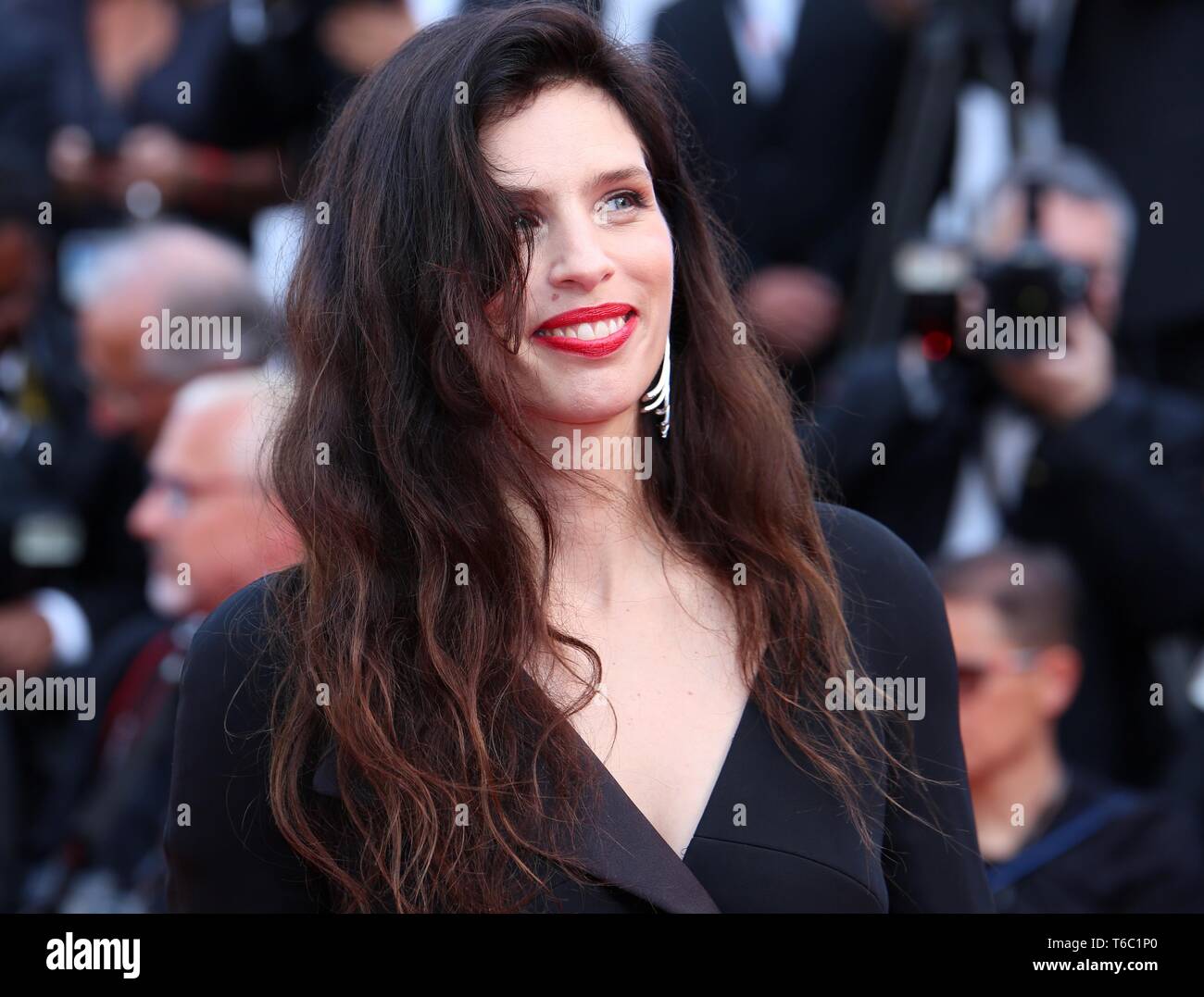 CANNES, FRANCE – MAY 23, 2017: Maiwenn Le Besco on the Cannes Film Festival 70th anniversary celebration red carpet (Photo: Mickael Chavet) Stock Photo