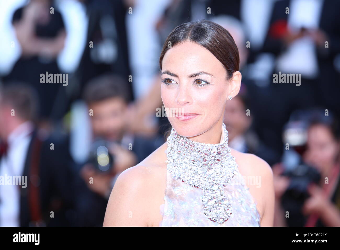 CANNES, FRANCE – MAY 23, 2017: Berenice Bejo on the Cannes Film Festival 70th anniversary celebration red carpet (Photo: Mickael Chavet) Stock Photo