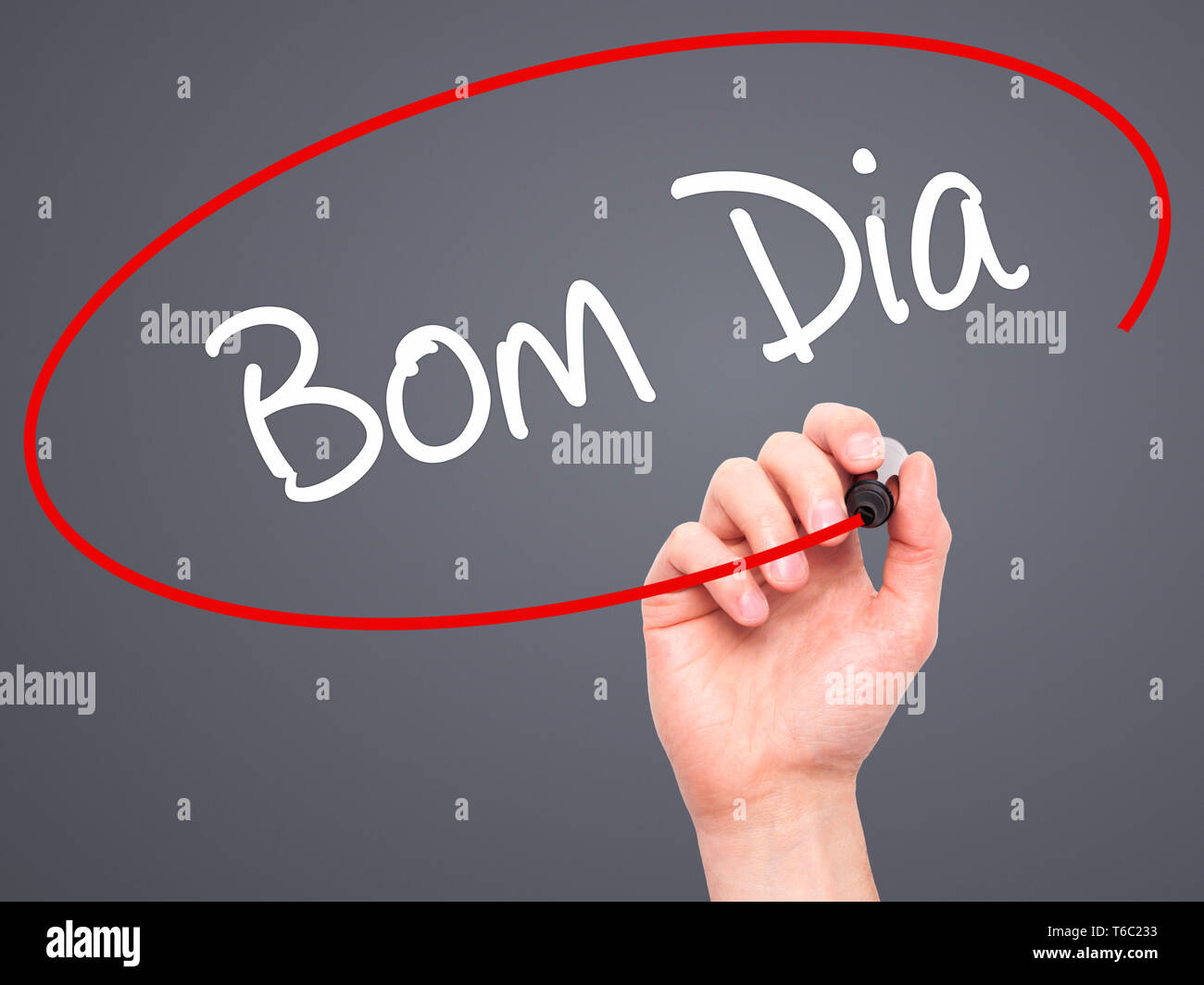 Man hand writing bom in hi-res stock photography and images - Alamy
