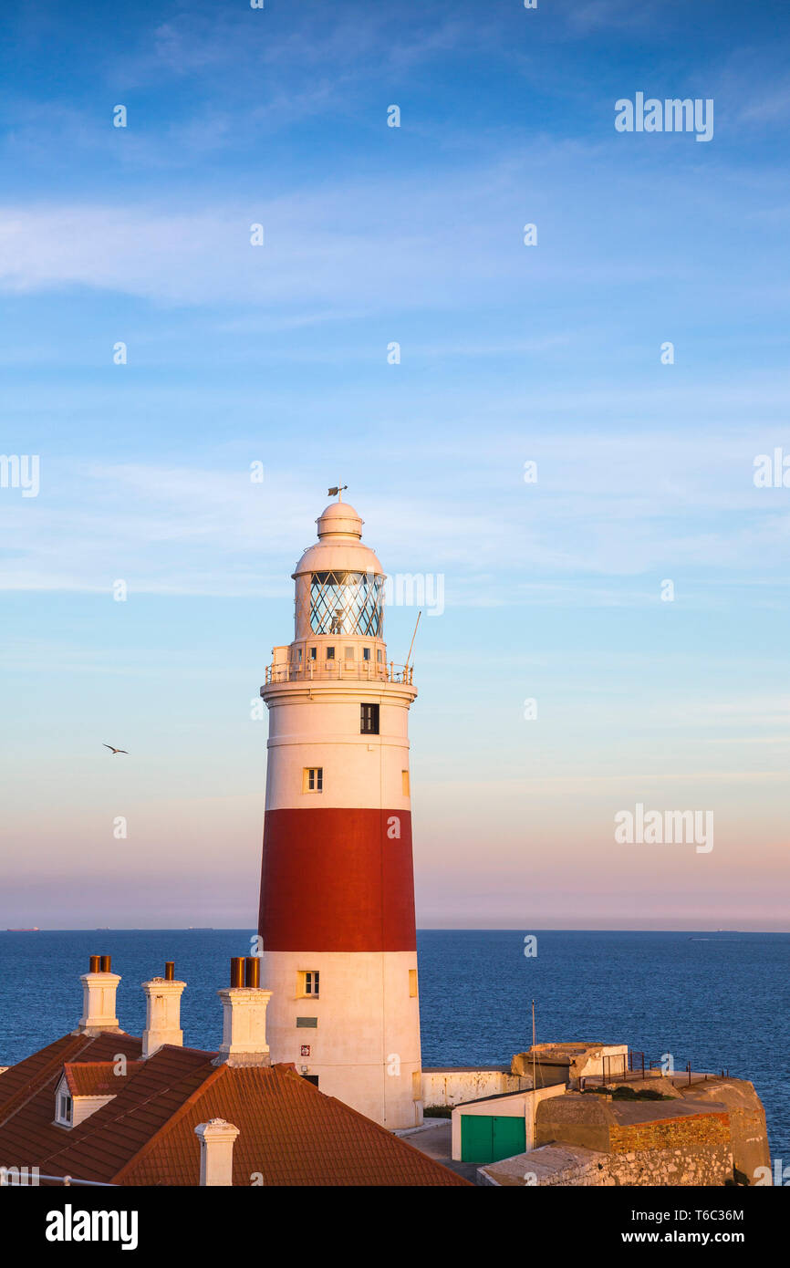 Gibraltar, Europa Point Lighthouse Stock Photo