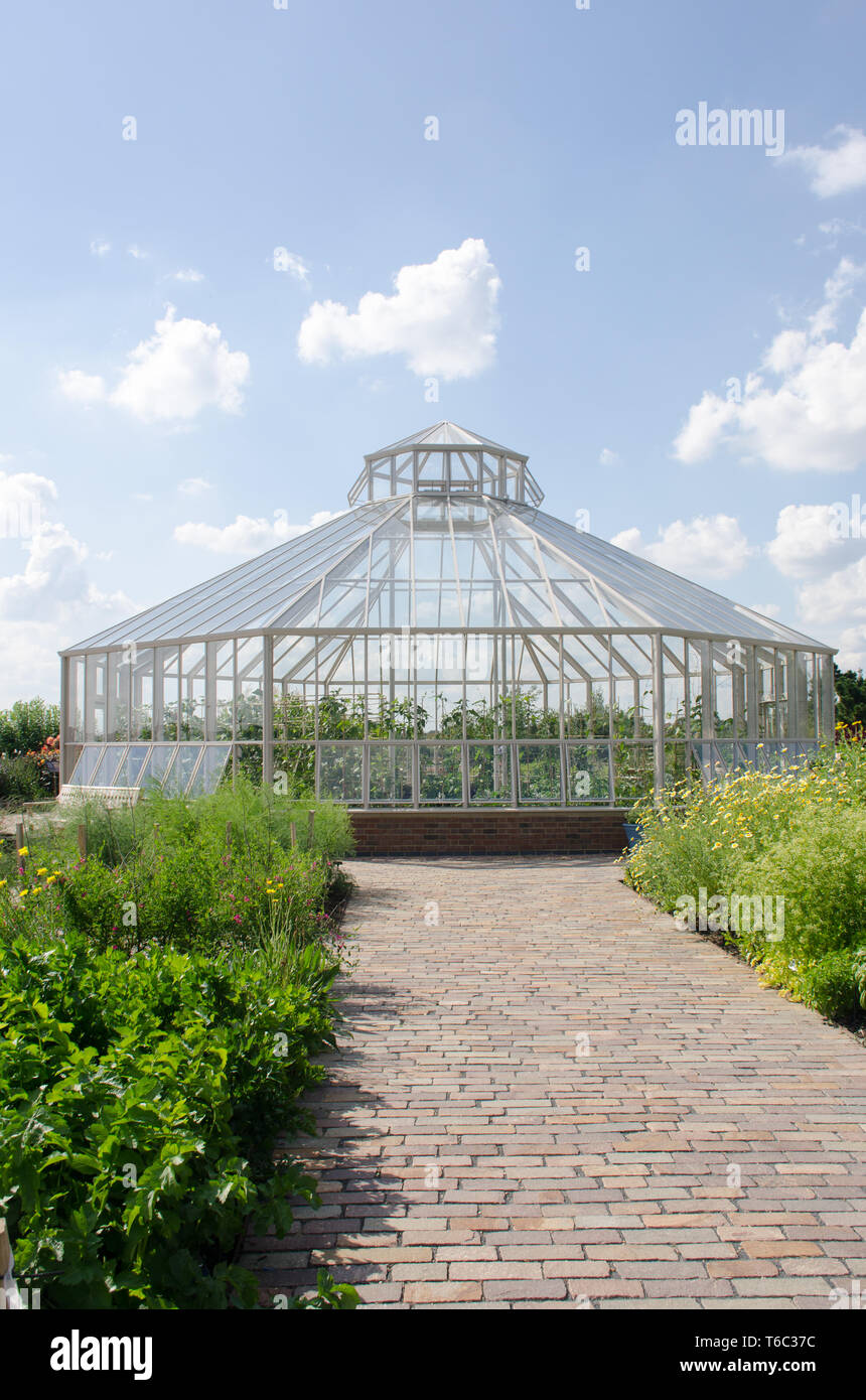 Inside large greenhouse hi-res stock photography and images - Alamy
