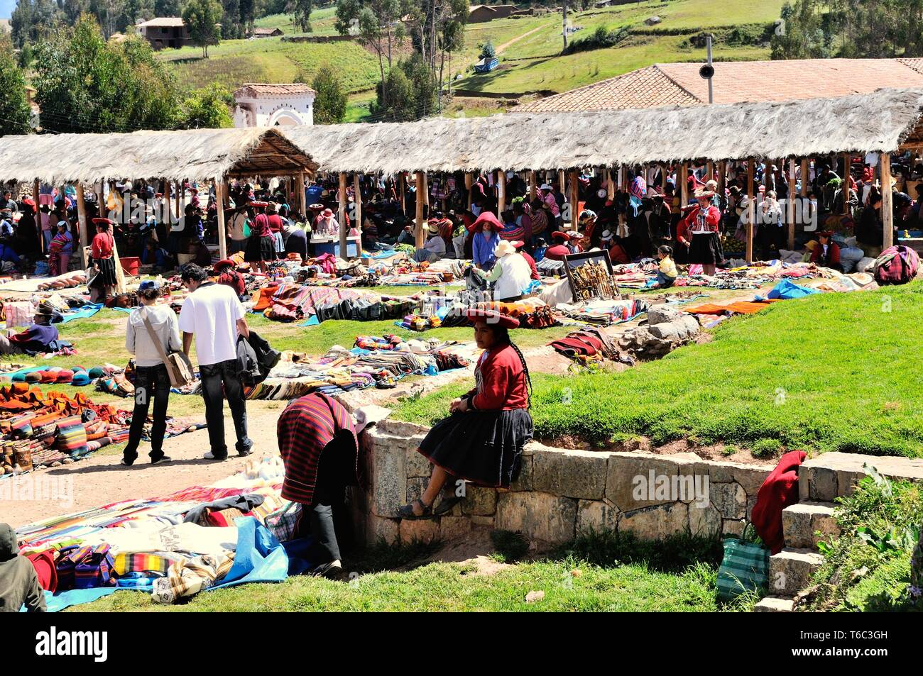 Chinchero Market Peru Stock Photo Alamy