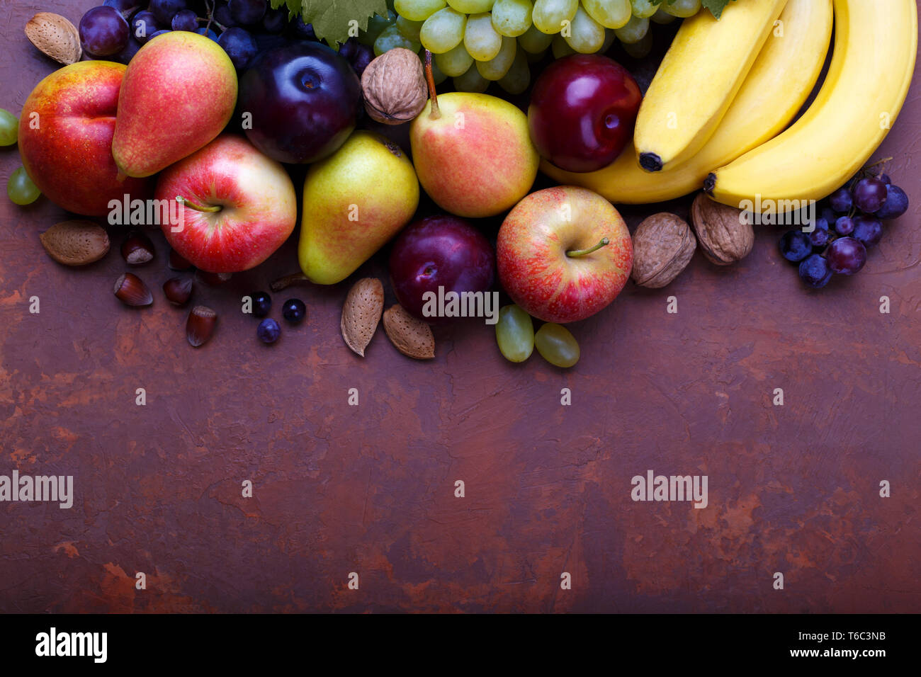Variety of ripe fruits Stock Photo - Alamy