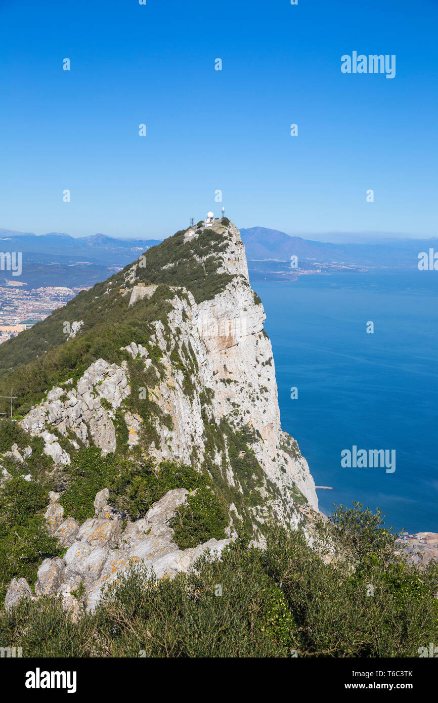 Gibraltar, Gibraltar rock Stock Photo