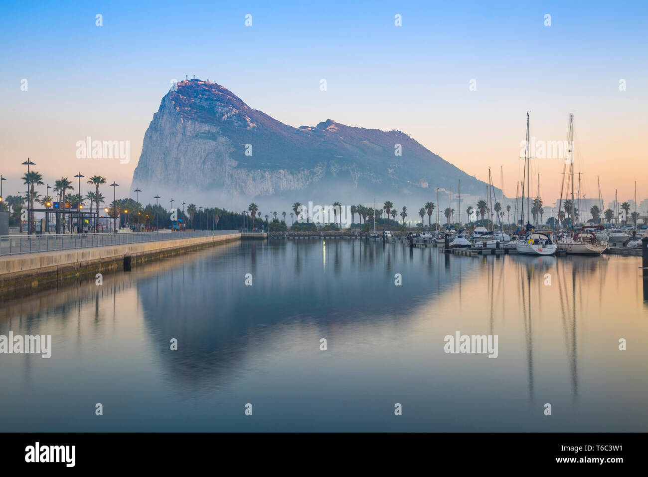 Gibraltar, View of Rock of Gibraltar Stock Photo