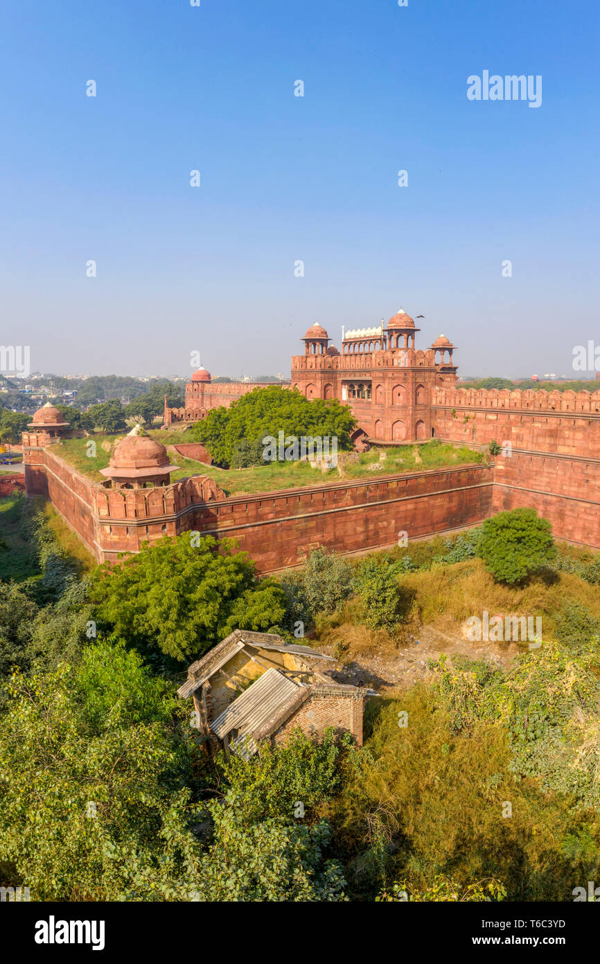 India, New Delhi, Red Fort Stock Photo