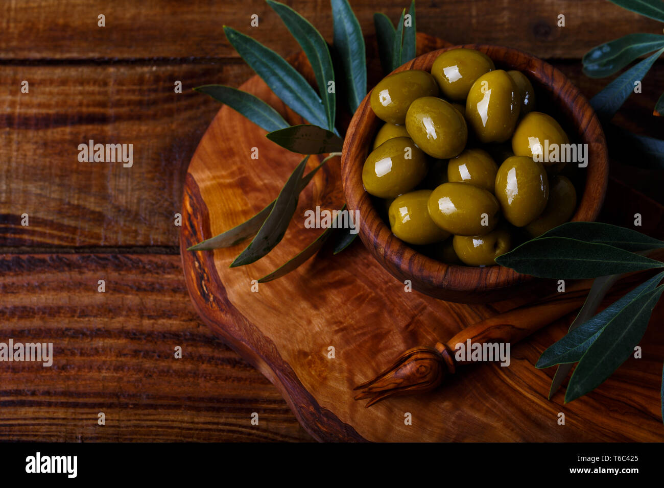 Green greek olives Stock Photo Alamy
