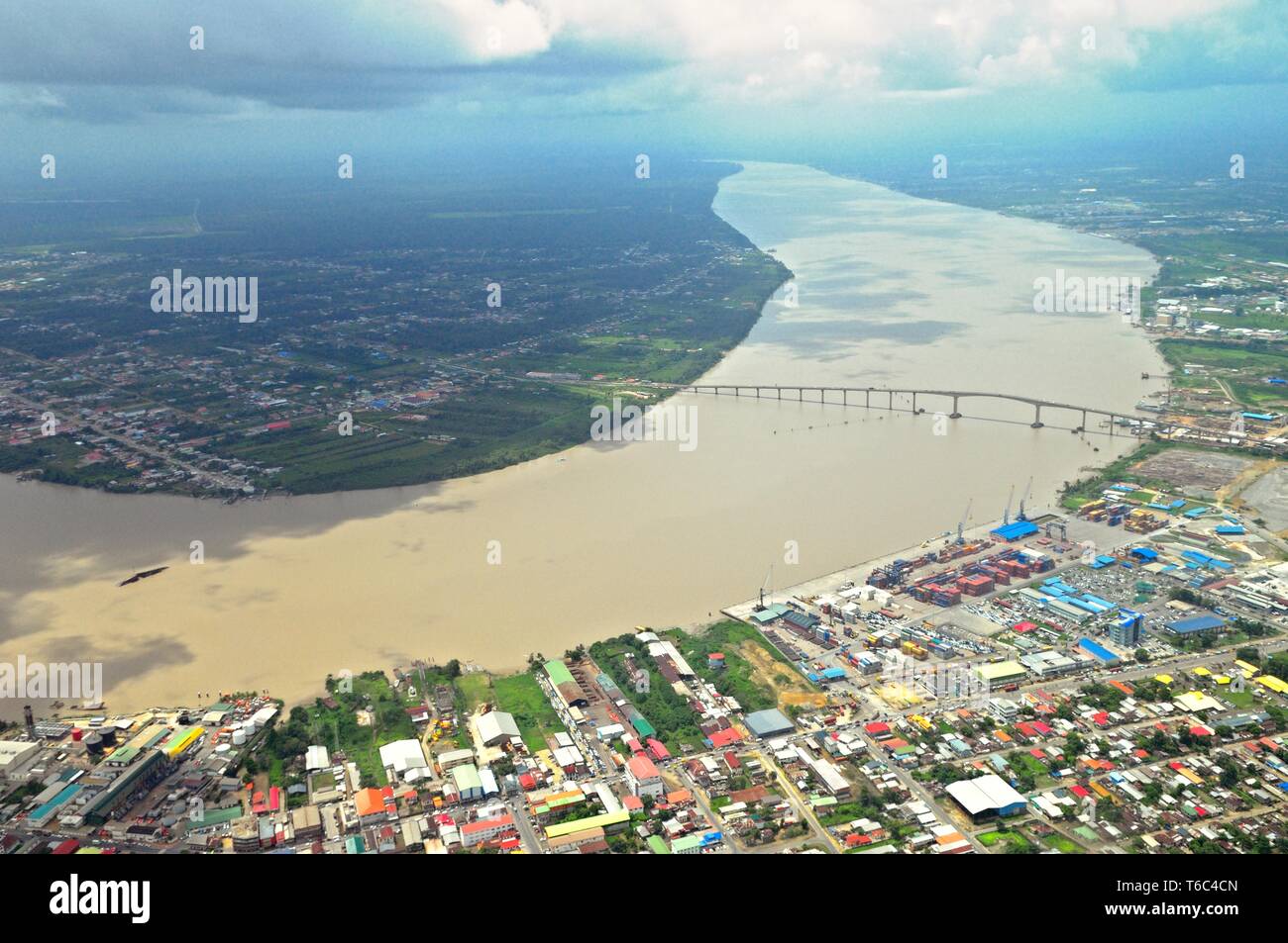 Paramaribo and Suriname River in Suriname Stock Photo - Alamy