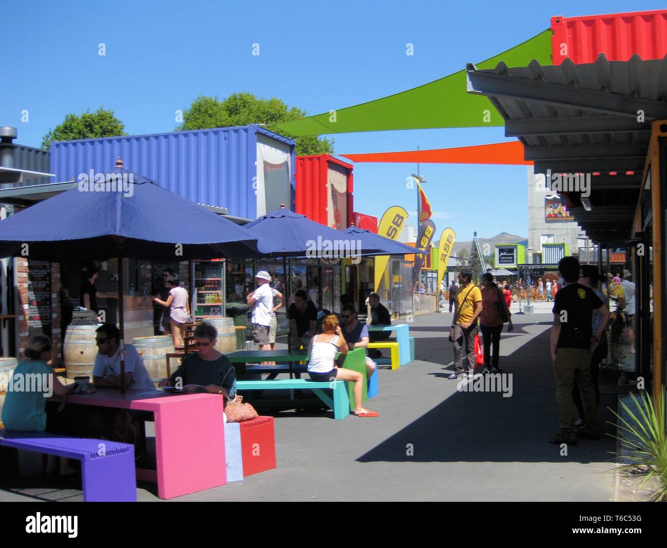 CHRISTCHURCH, NEW ZEALAND JANUARY 5. 2013 Contemporary container