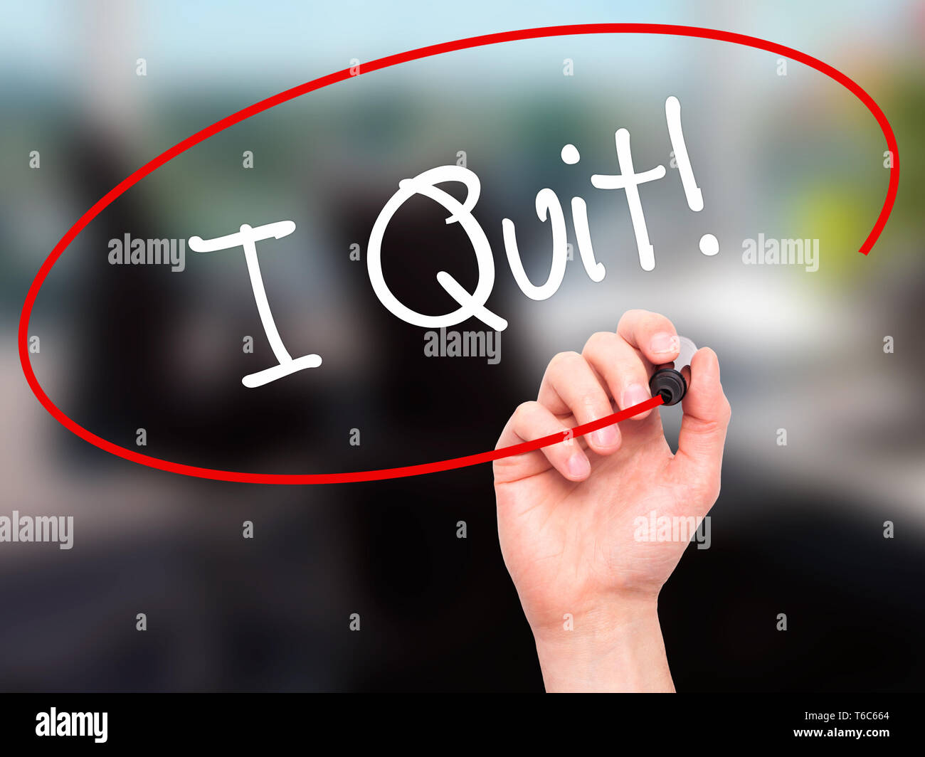 I quit hi-res stock photography and images - Alamy, image size:1300x1064