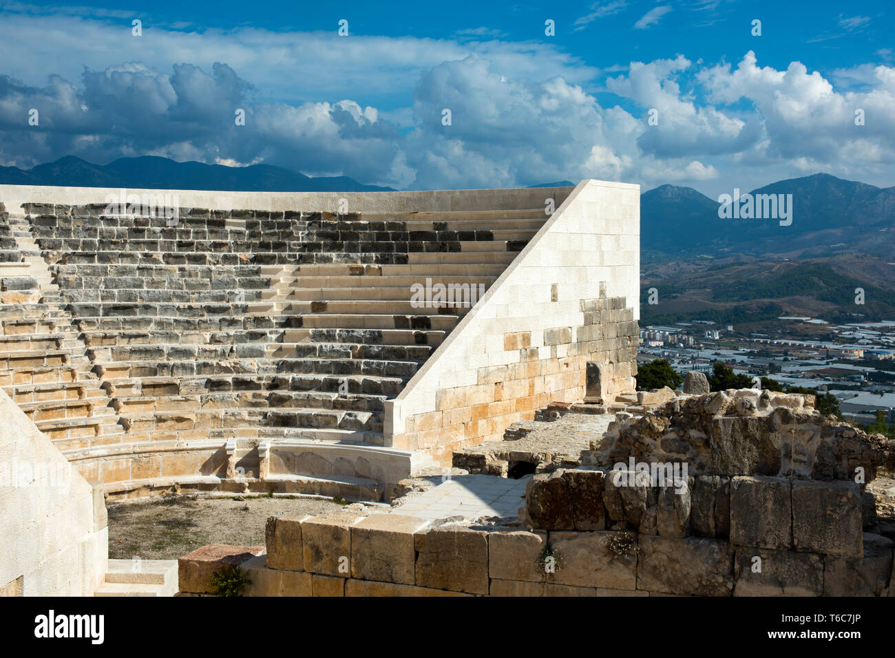 Asien, Türkei, Provinz Antalya, Kumluca, Ausgrabungen der antiken Stadt Rhodiapolis, das Theater Stock Photo