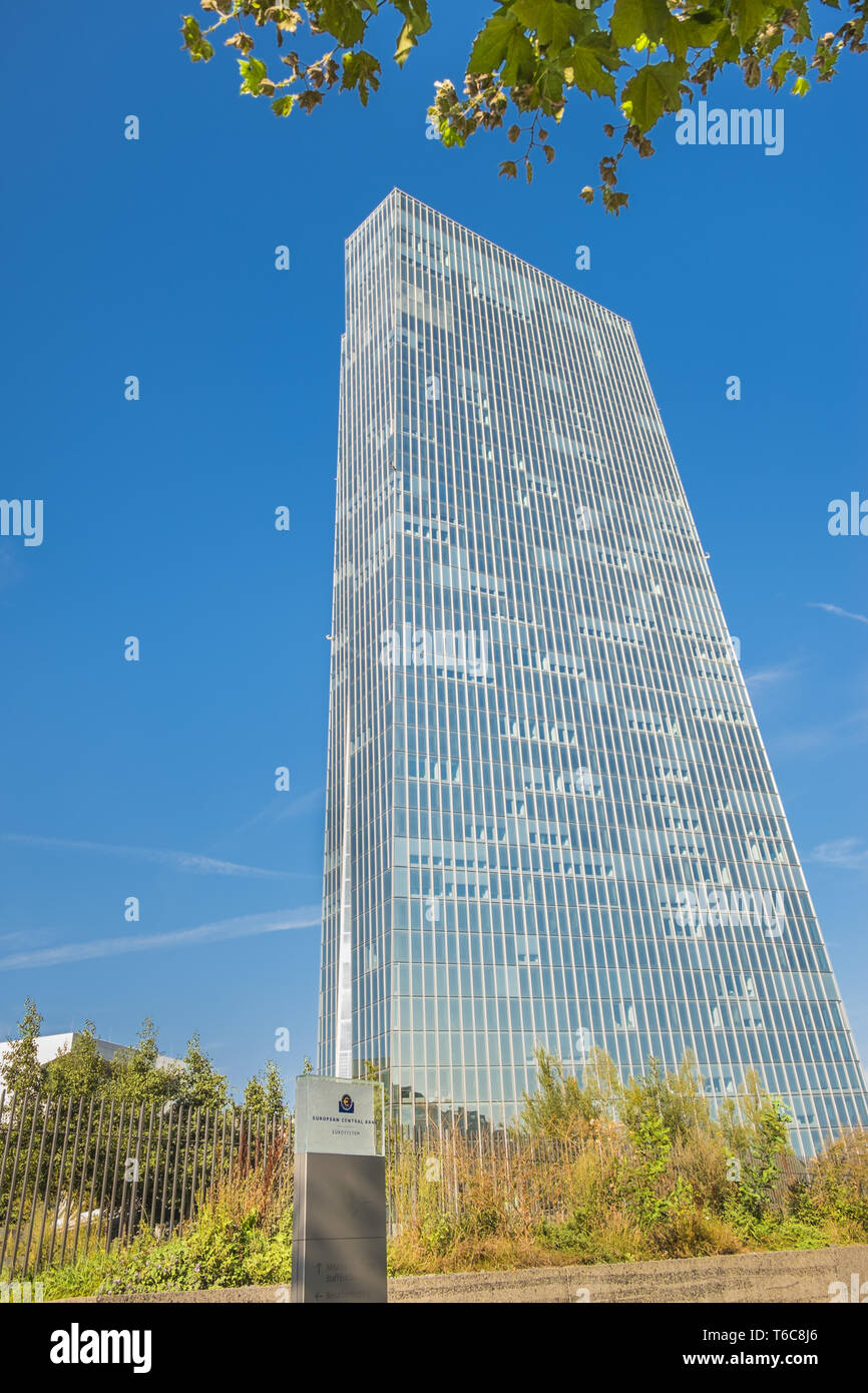 Headquarter of the European Central Bank (ECB), Frankfurt, Germany Stock Photo