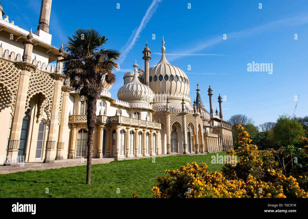 The Royal Pavilion and Gardens Brighton UK Stock Photo