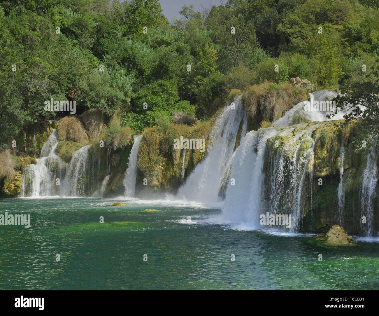 Krka River Waterfall Stock Photo