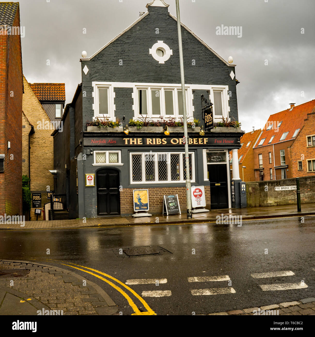 The Ribs of Beef pub, Magdalen Street Norwich. This historical pub has