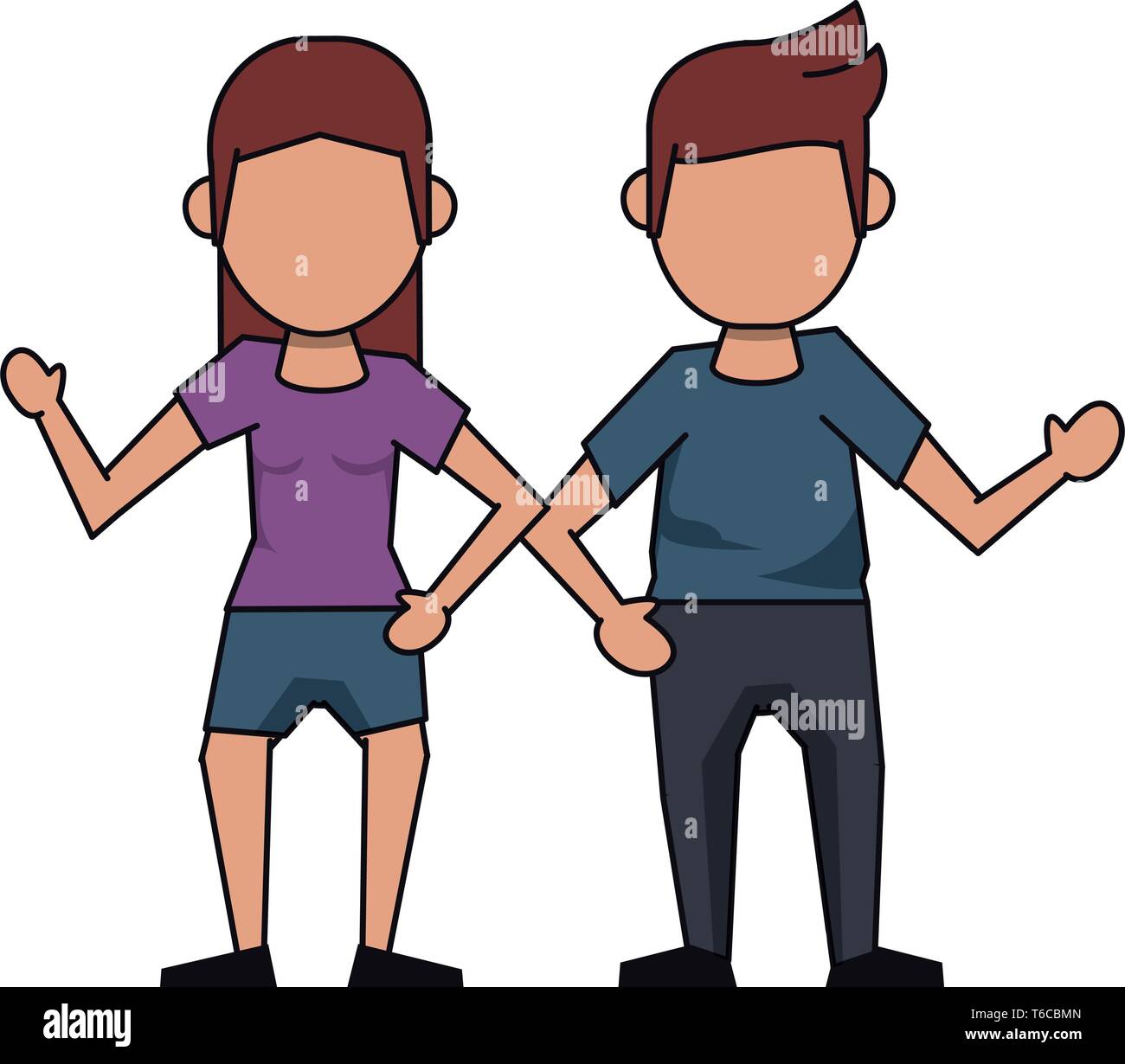 couple avatar cartoon character Stock Vector Image & Art - Alamy