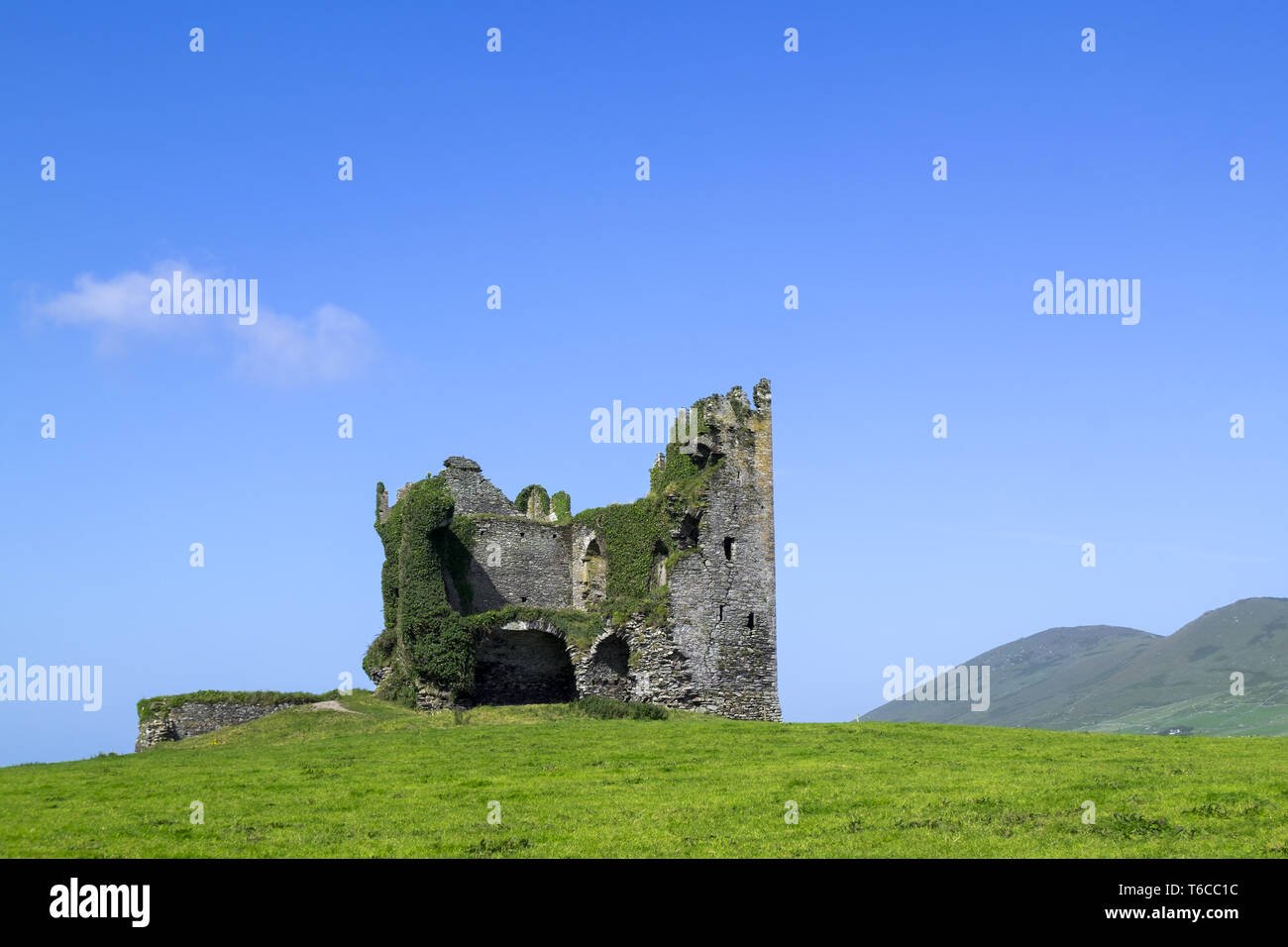 Ballycarbery Castle, Caherciveen, Stock Photo