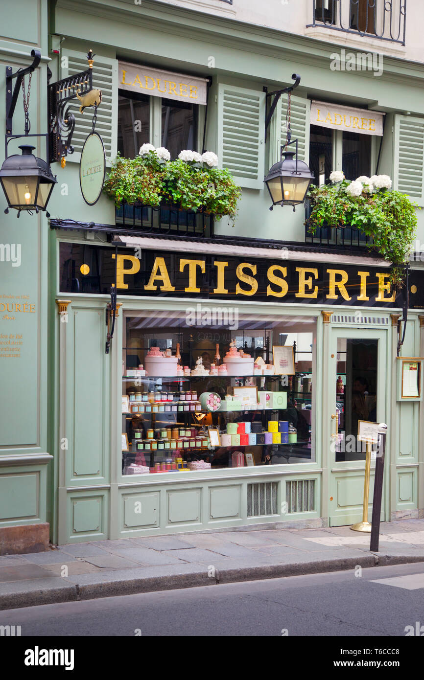 The Famous French Luxury Bakery And Sweets Shop La Duree On Champs Elysees  Avenue, Paris, France. Stock Photo, Picture and Royalty Free Image. Image  101633719.