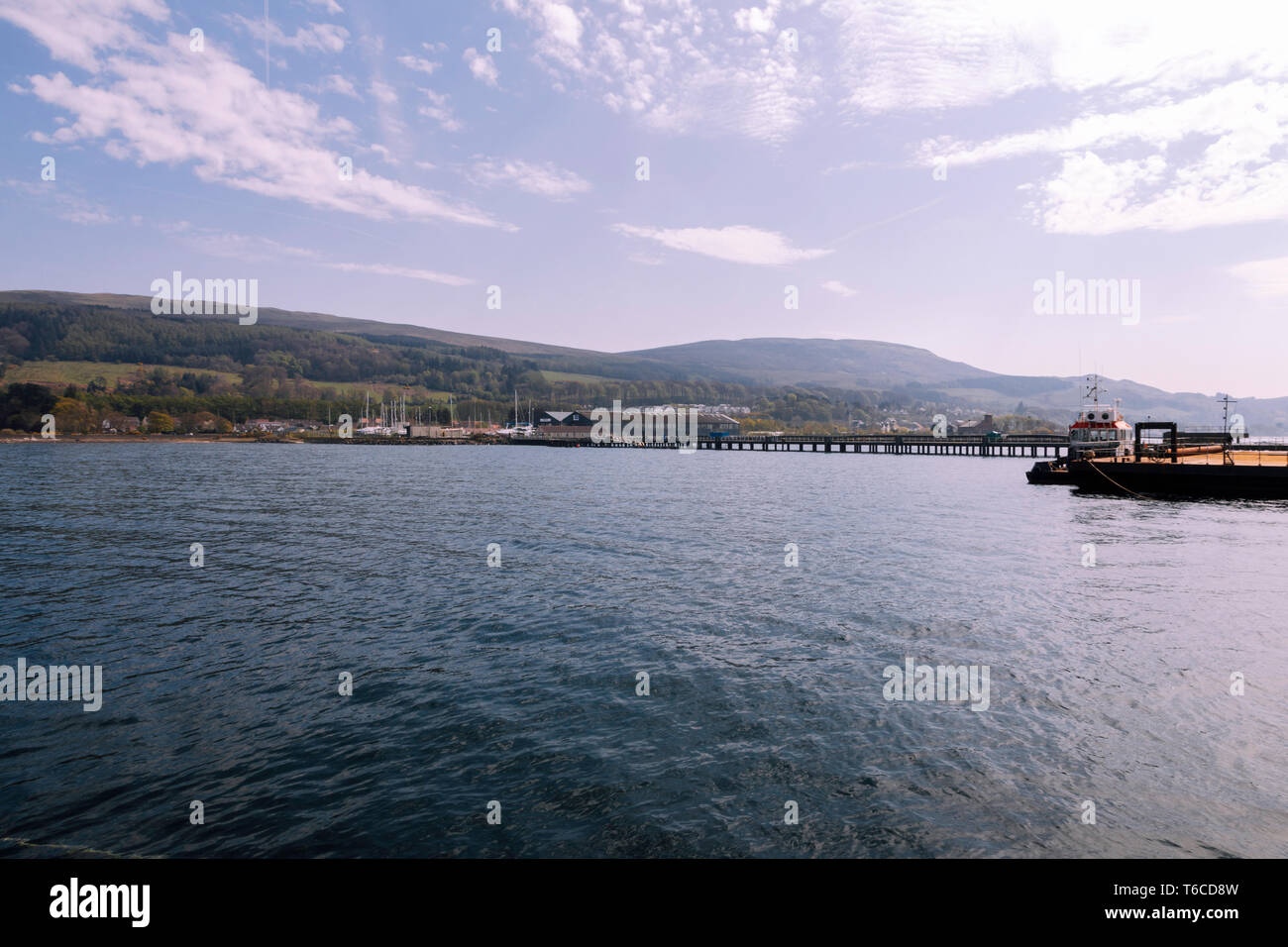Fairlie Village to Largs Town Coastline Scotland 2 Stock Photo Alamy