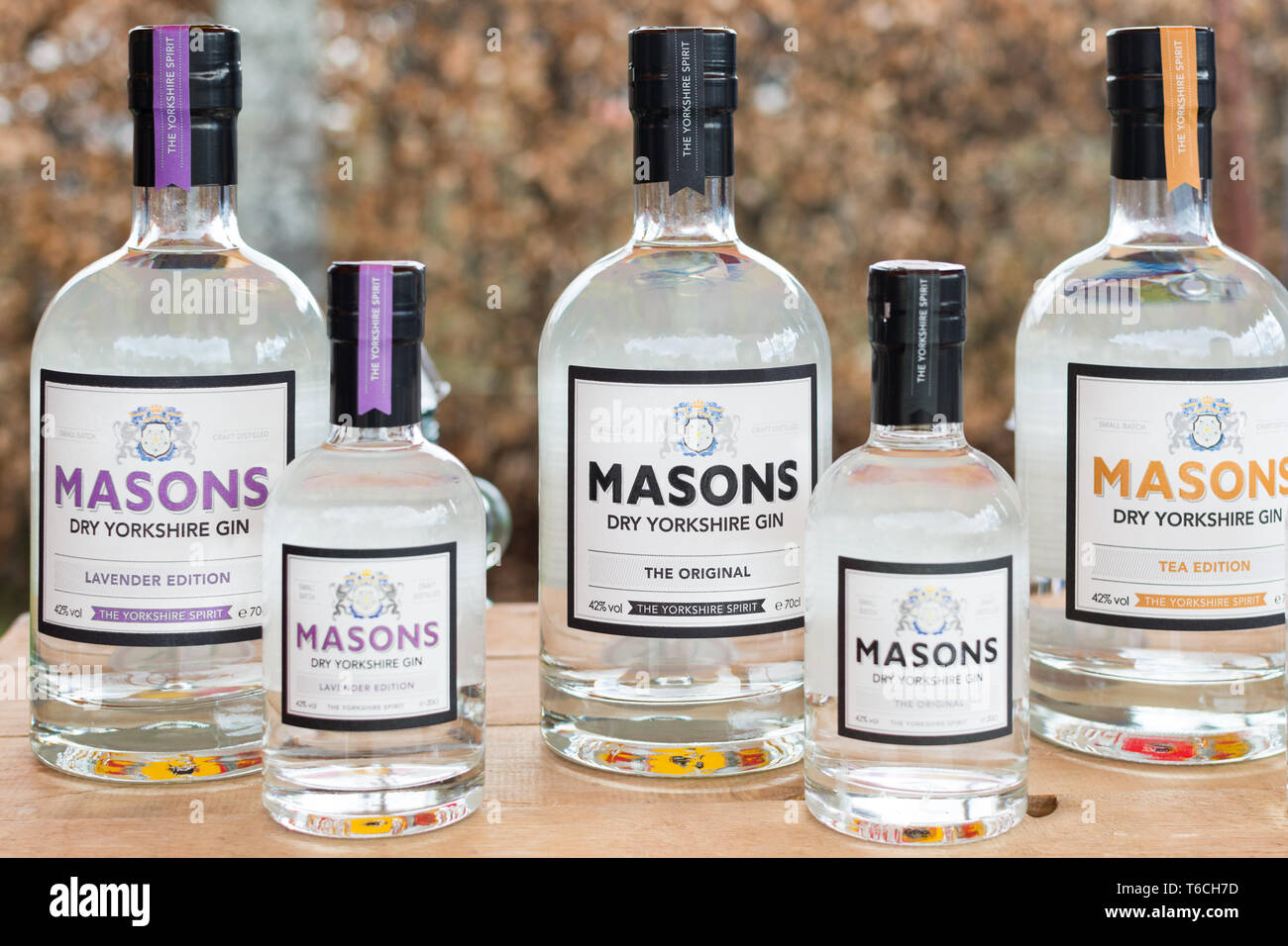 Masons Dry Yorkshire Gin Stock Photo