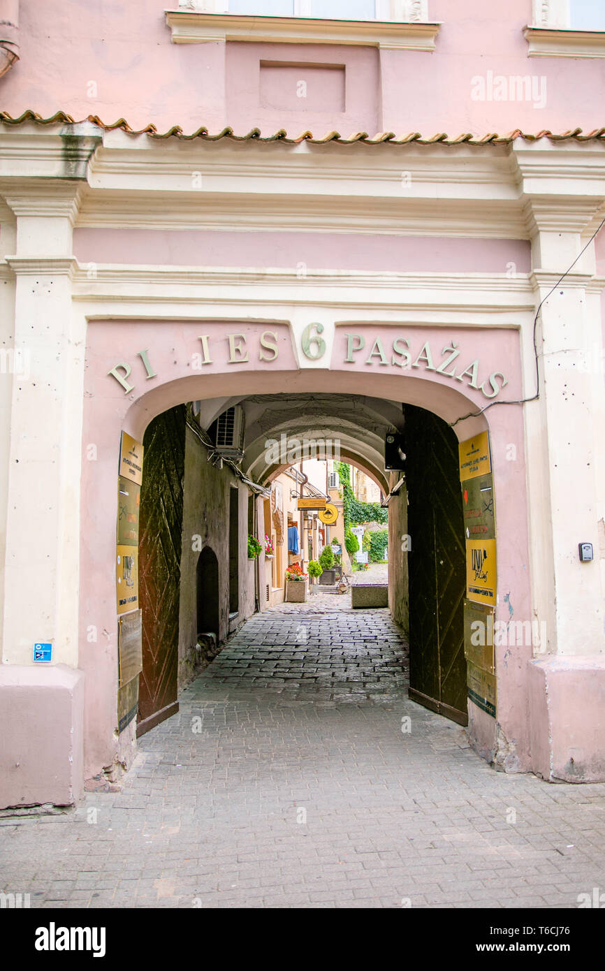 Tourists visit one of the most popular Pilies street of the old town