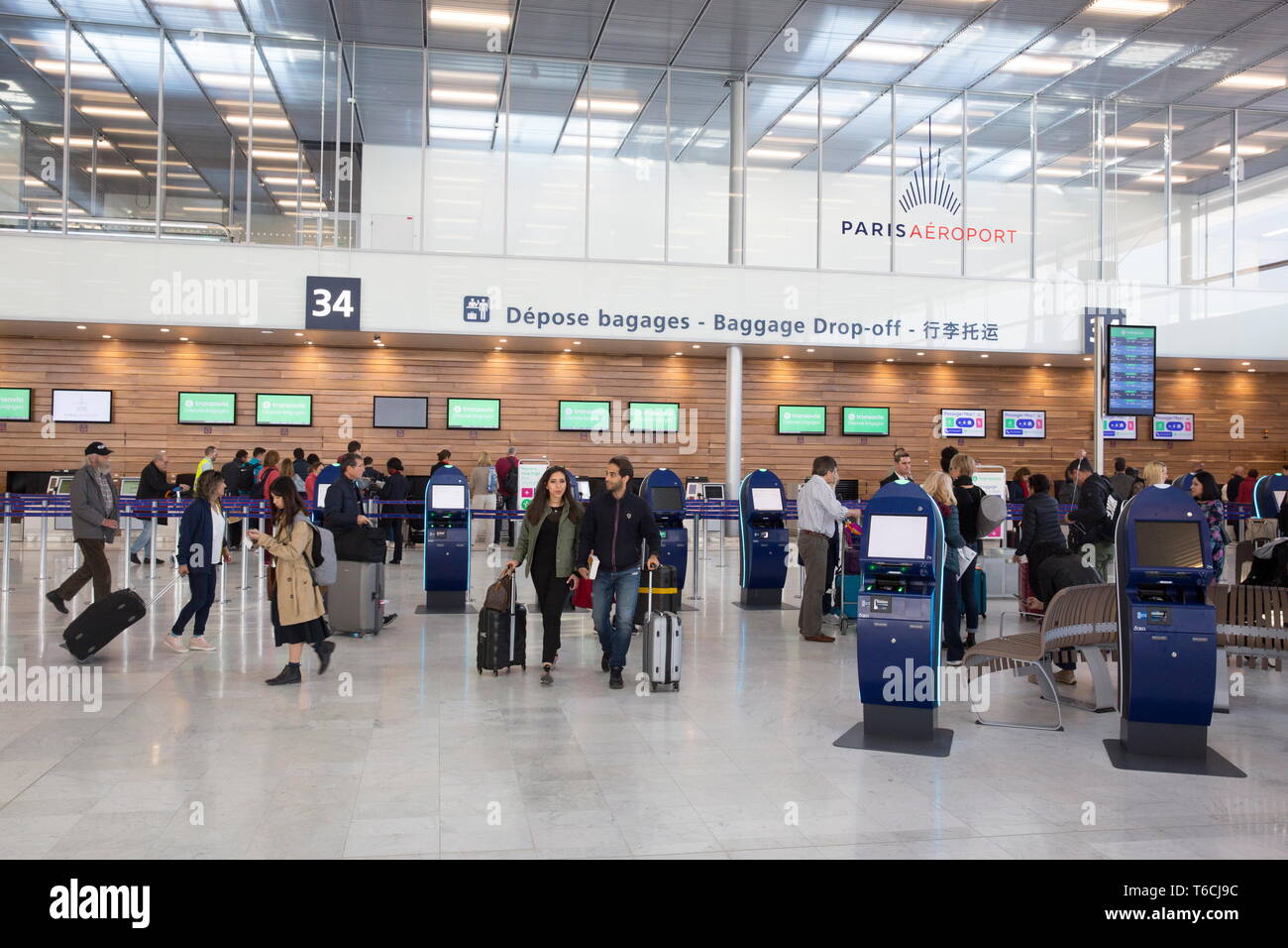 ORLY AIRPORT THE NEW TERMINAL 3 Stock Photo