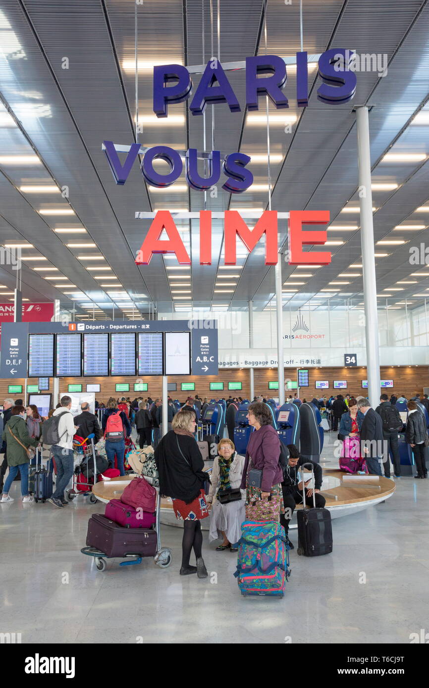 ORLY AIRPORT THE NEW TERMINAL 3 Stock Photo