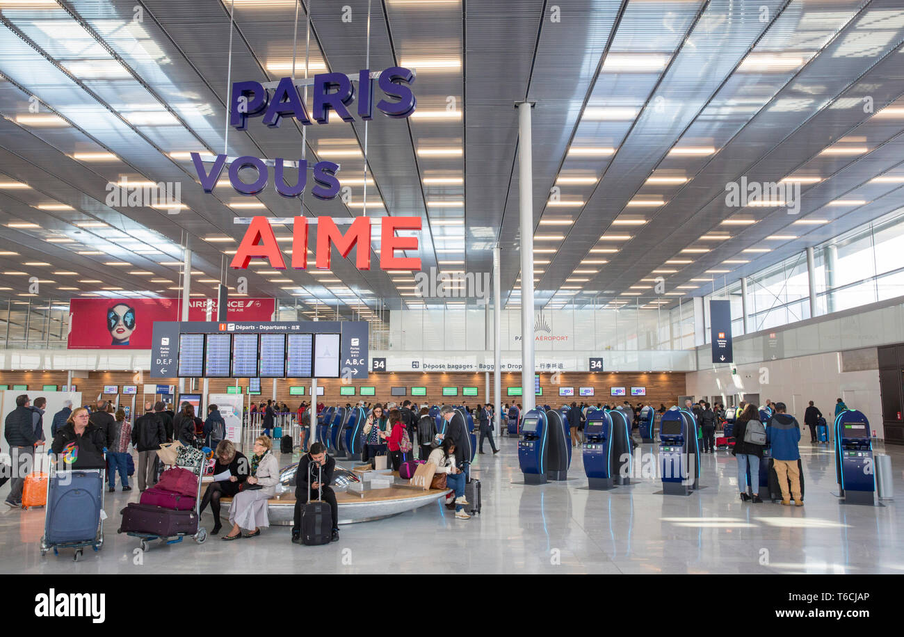 ORLY AIRPORT THE NEW TERMINAL 3 Stock Photo