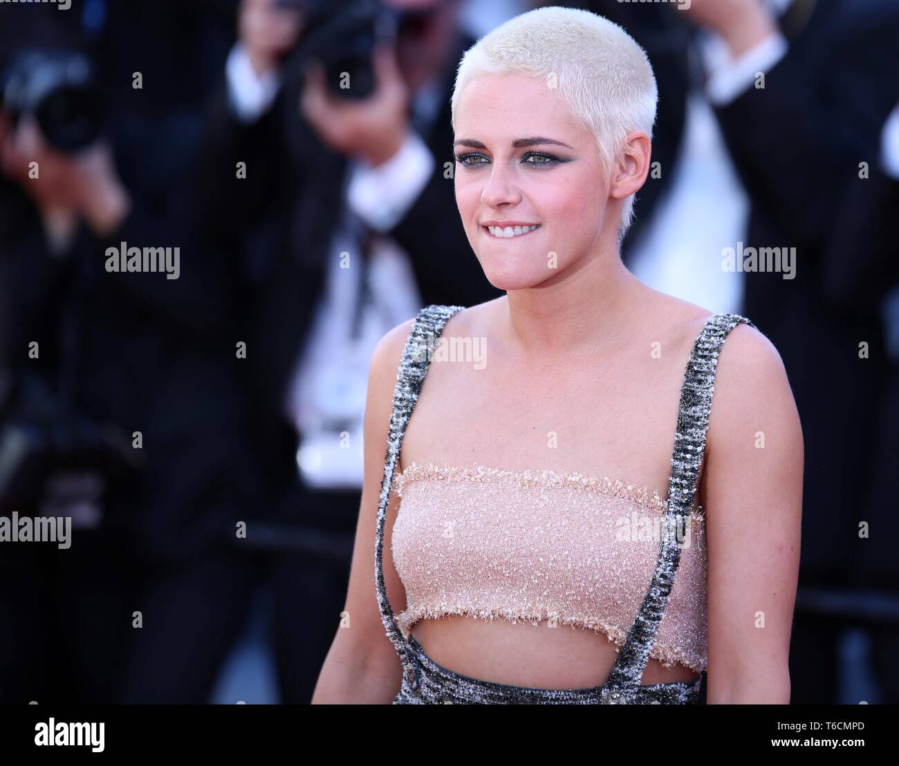 CANNES, FRANCE – MAY 20, 2017: Kristen Stewart attends the '120 Beats per Minute' screening at the 70th Cannes Film Festival (Photo: Mickael Chavet) Stock Photo