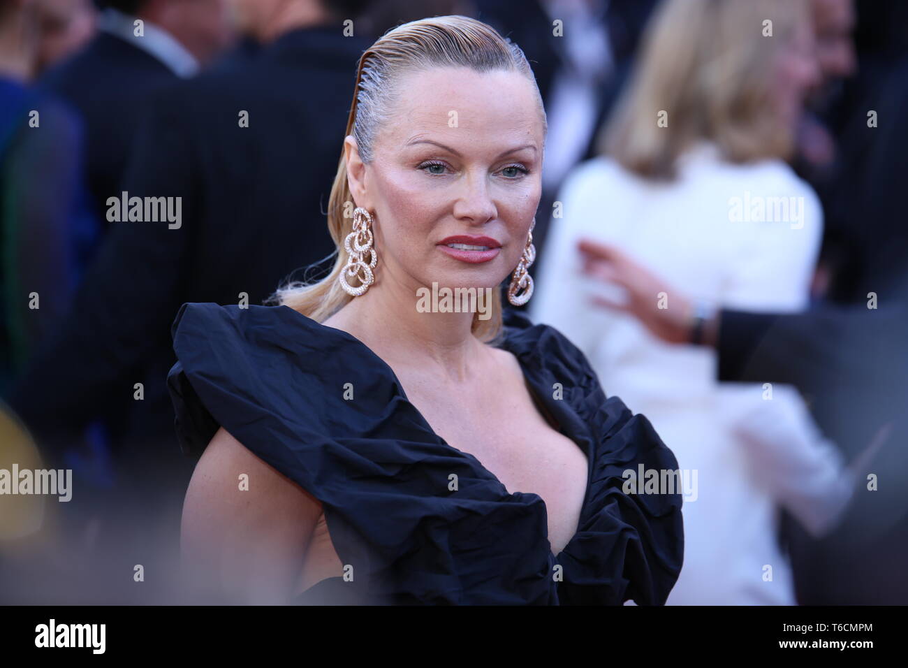 CANNES, FRANCE – MAY 20, 2017: Pamela Anderson attends the '120 Beats per Minute' screening at the 70th Cannes Film Festival (Photo: Mickael Chavet) Stock Photo
