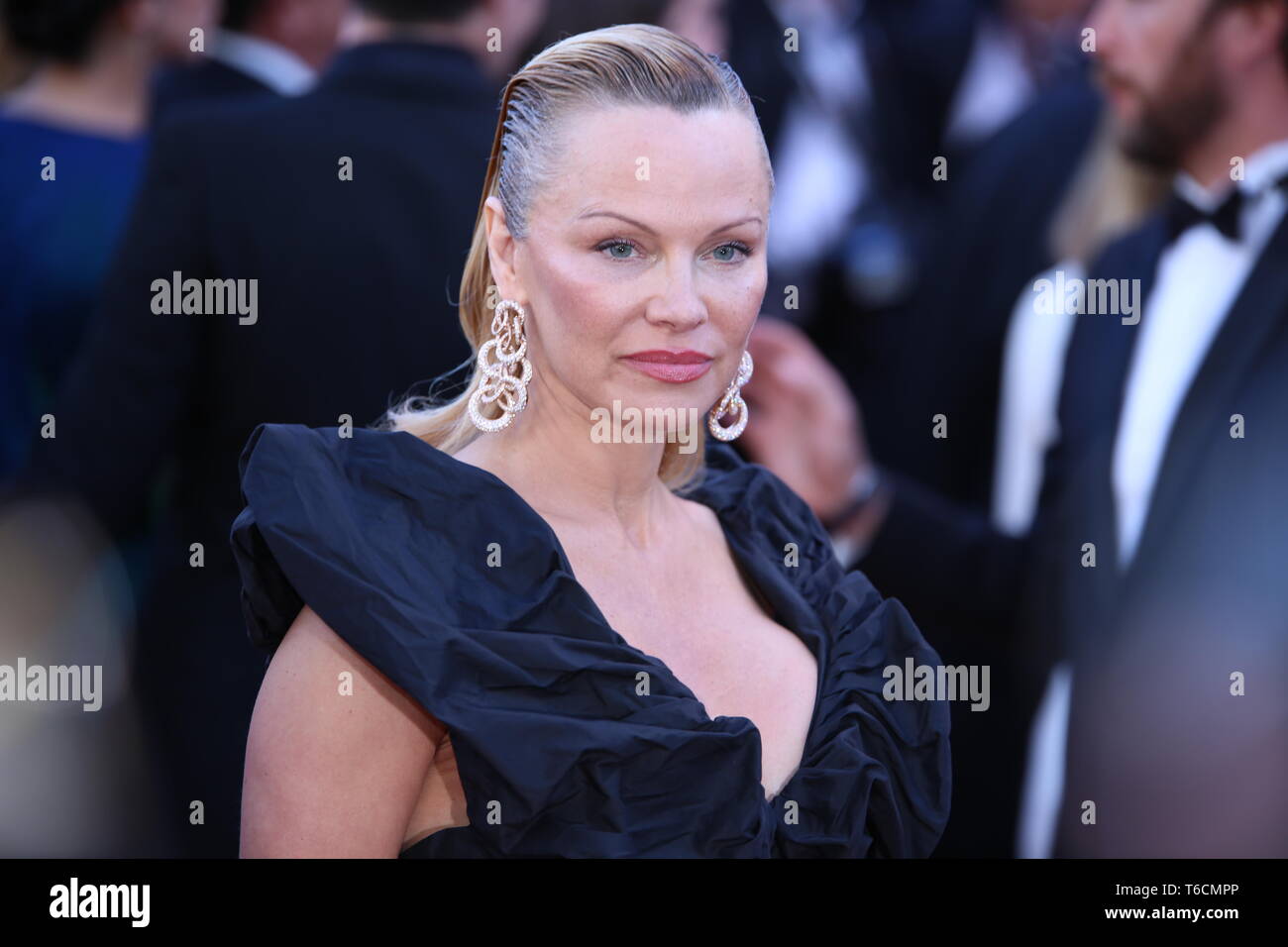 CANNES, FRANCE – MAY 20, 2017: Pamela Anderson attends the '120 Beats per Minute' screening at the 70th Cannes Film Festival (Photo: Mickael Chavet) Stock Photo