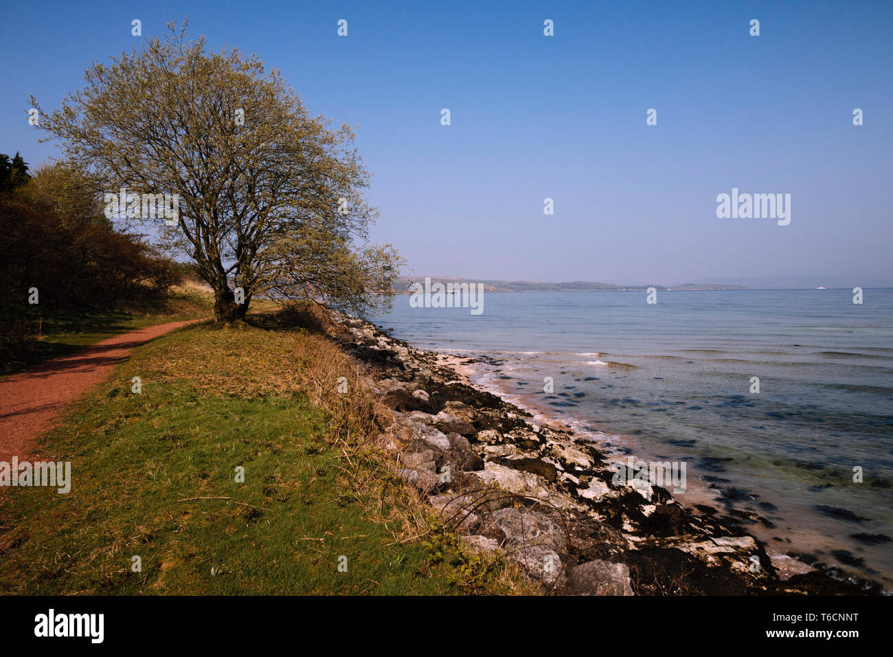 Fairlie Village to Largs Town Coastline Scotland 1 Stock Photo Alamy