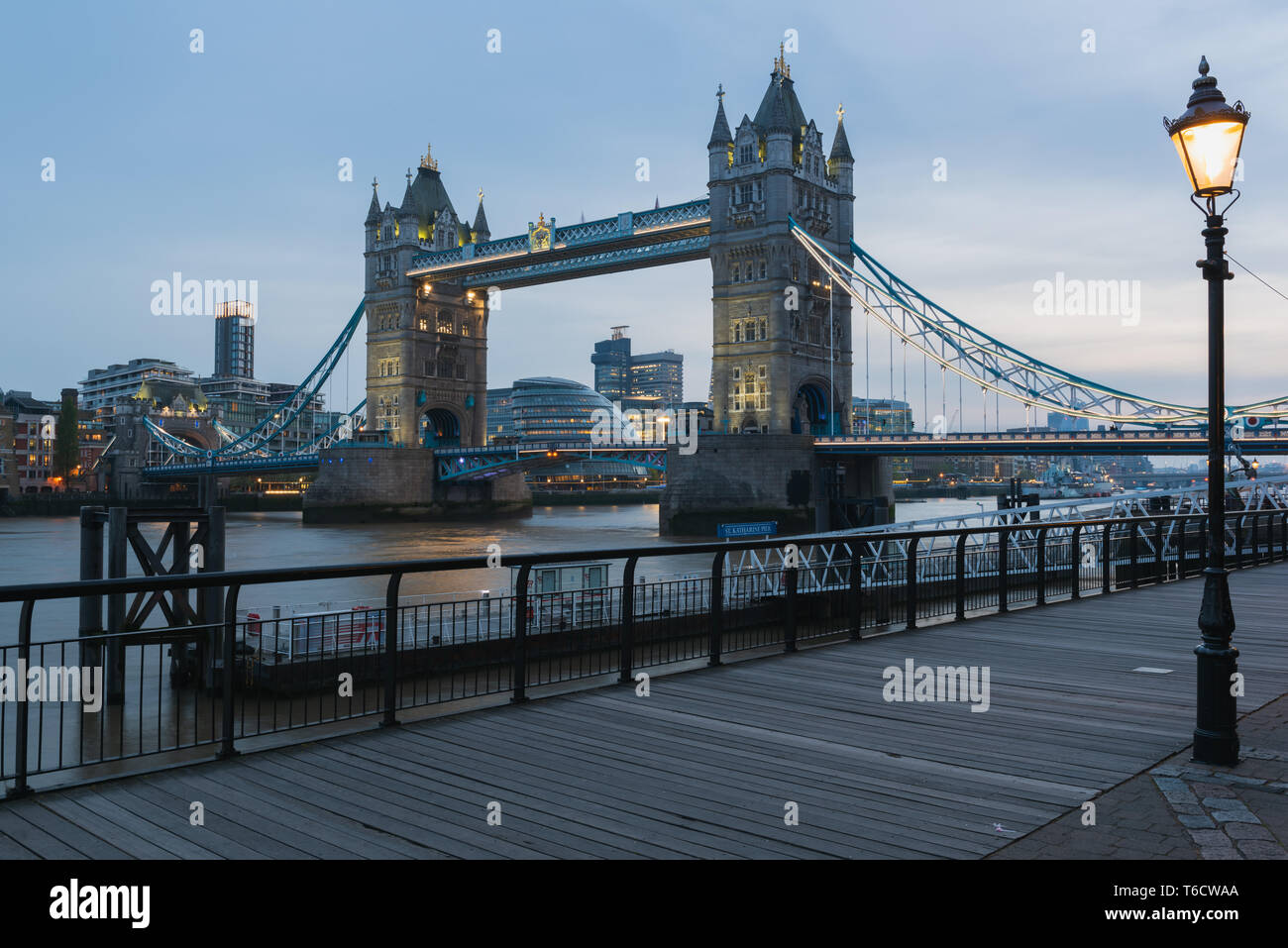 The famous tower bridge in London - England Stock Photo