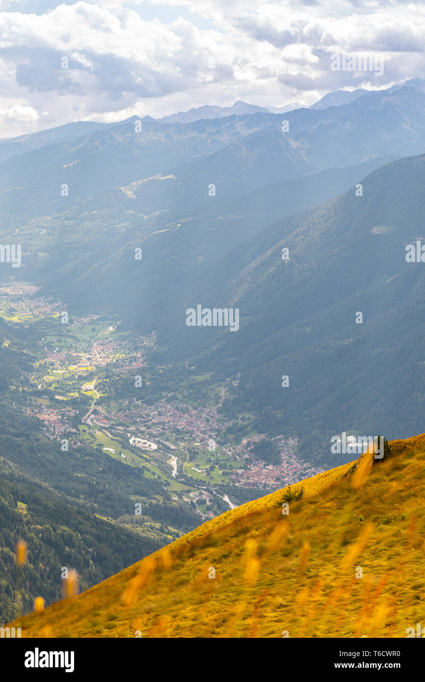 Brenta Dolomites, Doss del Sabion, in Pinzolo , Italy Stock Photo