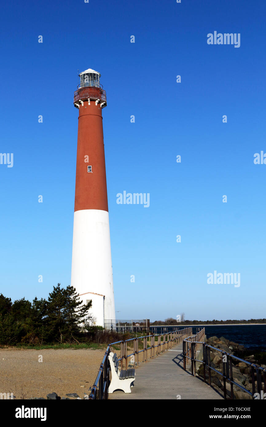 Barnegat Lighthouse, Long Beach Island, New Jersey, USA Stock Photo