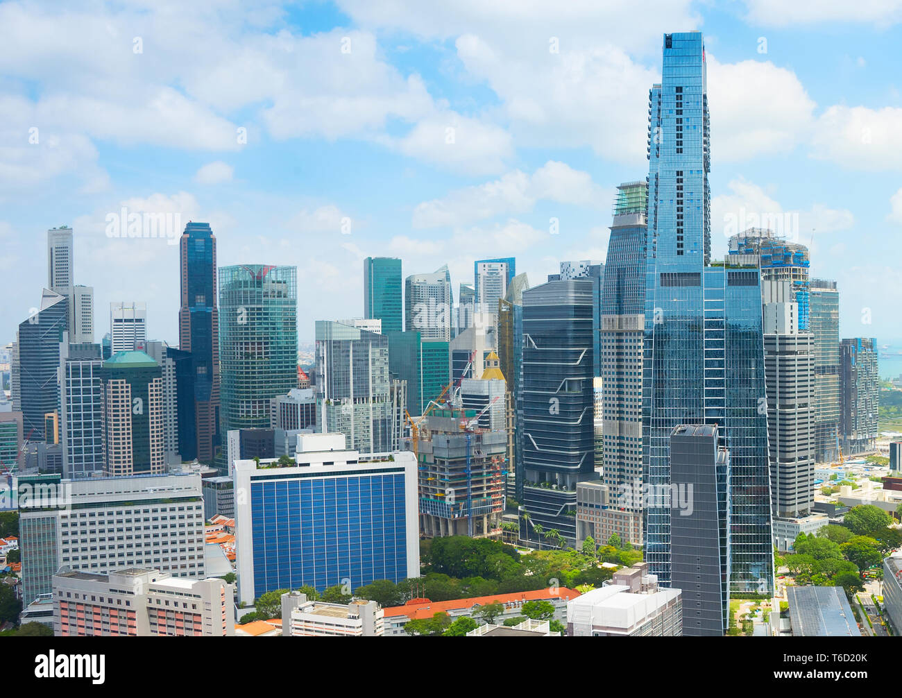 Singapore Downtown business architecture Stock Photo