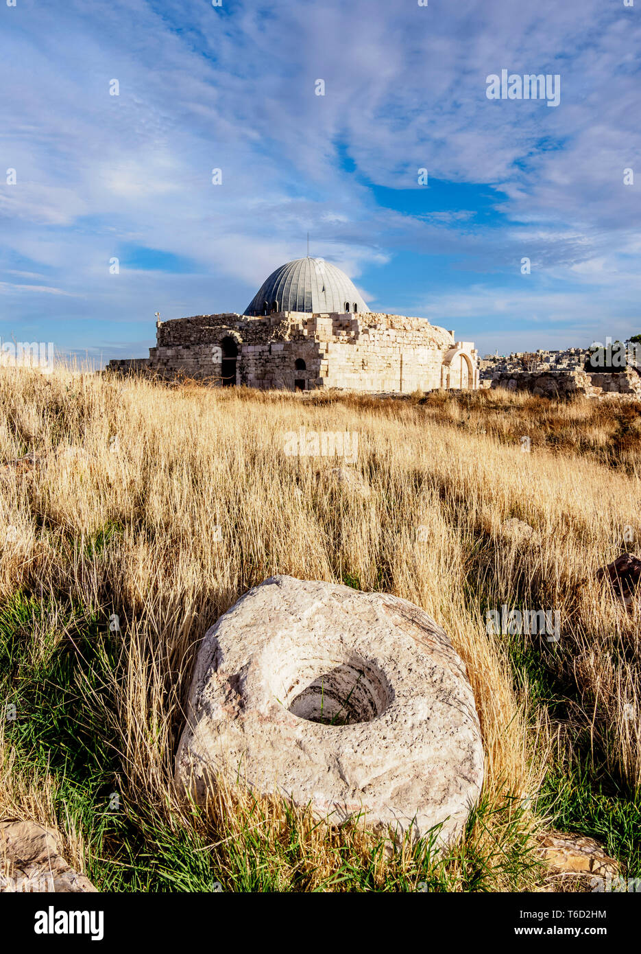 Umayyad Palace, Amman Citadel, Amman Governorate, Jordan Stock Photo