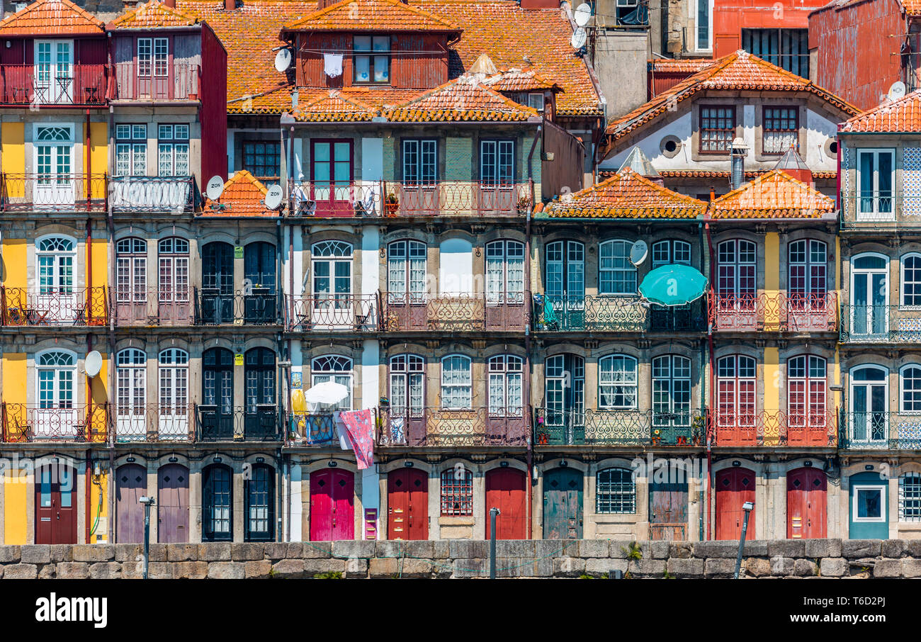 The Ribeira, Porto (Oporto), Portugal Europe Stock Photo