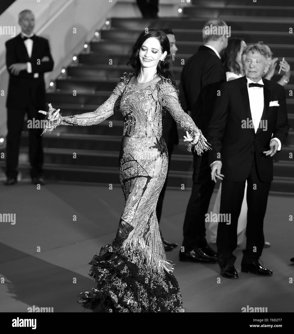 Eva green red carpet Black and White Stock Photos & Images - Alamy