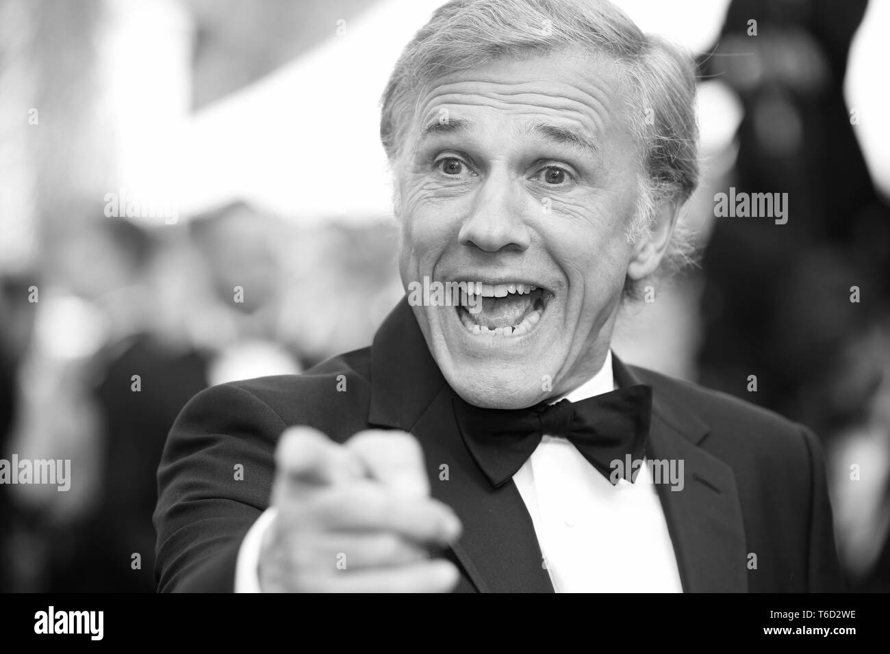 CANNES, FRANCE – MAY 23, 2017: Christoph Waltz on the Cannes Film Festival 70th anniversary celebration red carpet (Photo: Mickael Chavet) Stock Photo