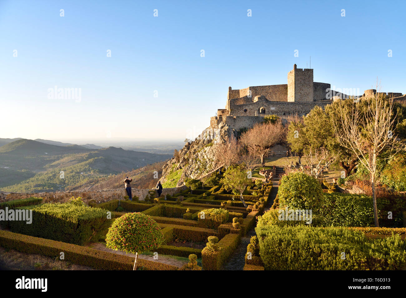 The medieval castle of Marvao. Alentejo, Portugal Stock Photo