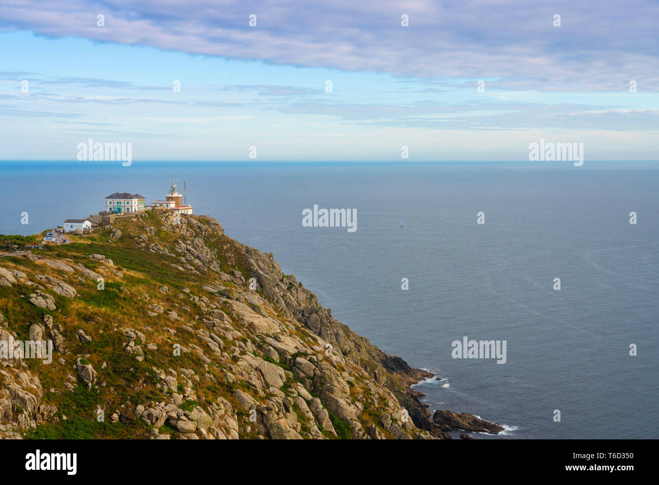 Spain, Galicia, Finisterre, Finisterre lighthouse Stock Photo